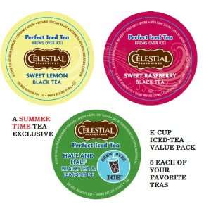 Keurig K Cup Perfect Iced Tea 18ct Value Variety Pack   6 each of 