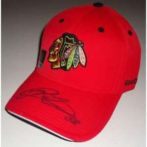   *CHICAGO BLACKHAWKS* hat W/COA A   Mens NHL Fitted And Stretch Hats
