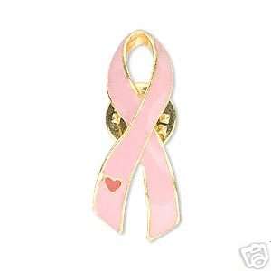 16 Gold Pink Ribbon Lapel Pins~Breast Cancer Awareness  