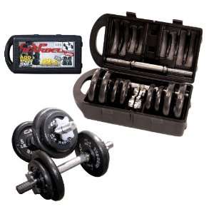 New Cap Barbell 40 Pound Dumbbell Set   Free Shipping!  