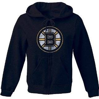 21. Majestic Boston Bruins Womens Distressed Logo Full Zip Hooded 