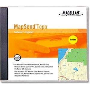  Magellan MapSend Canada Topographical Map CD ROM (Windows 