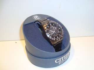 New Citizen Eco Drive Perpetual Chrono Watch AT4007 54E WR200 Radio 