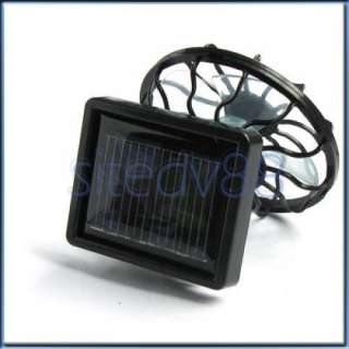 CLIP ON SOLAR SUN POWER ENERGY PANEL COOLING CELL FAN  