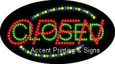 OPEN CLOSED Flashing & Animated Real LED SIGN  
