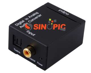 Digital Optical Toslink Coax to Analog RCA Audio Converter NEW  