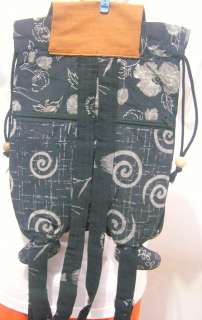New Thai Hmong Unique Handmade OWL Patchwork Backpack Bag Purse 