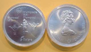 CANADA 1976 OLYMPIC $5 SILVER COIN *No 14**  