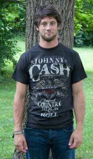 Johnny Cash Original Country Rock N Roll Black Graphic TShirt  