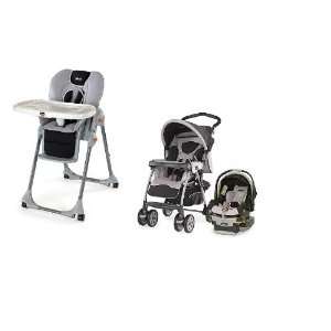  Chicco High Chair & Travel System in Romantic Baby