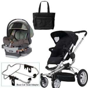   Buzz 4 Travel System with Chicco Adventure Car Seat Diaper Bag: Baby