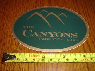 The CANYONS Ski Snowboard Resort STICKER Decal  