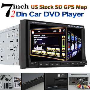 Digital 7 In dash HD 2 Din Car DVD Player 3D PIP Ipod BT GPS SAT 