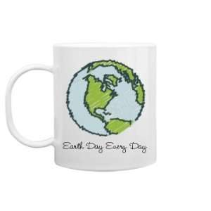    Earth Day Every Day Custom 11oz Plastic Coffee Mug