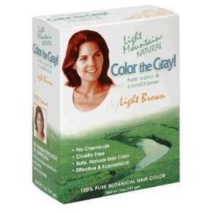 Light Mountain Natural Color The Gray Hair Color & Conditioner, Light 