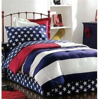  American Flag Bedding Set 8 Pc Full Comforter Sheets Shams 