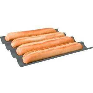  Four Loaf French Baguette Baking Pan   Non Stick 