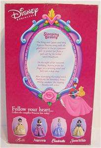   Princess Keepsake Porcelain Doll AURORA Sleeping Beauty MIB Brass key