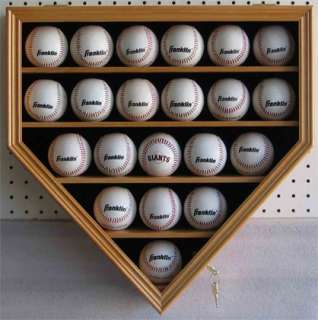 21 Baseball display Case Cabinet, with LOCK and Keys  
