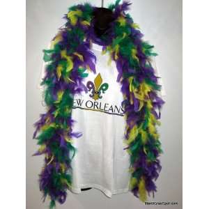  5ft. Purple, Green, & Gold Feather Boa (Each): Toys 