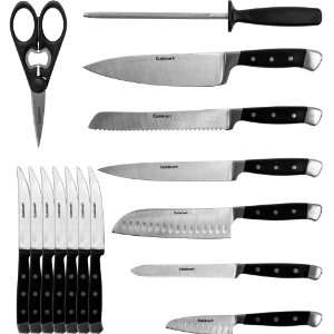  Cuisinart® 16 Piece Triple Riveted Knife Set Kitchen 