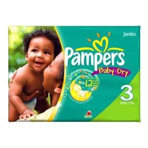  Pampers Baby Dry Diapers, Size 3, 112 Count Health 