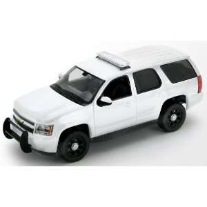   24 2008 Chevy Tahoe Police SUV Blank White WITH CASE Toys & Games