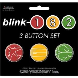  BLINK 182 ASSORTED BUTTON SET Toys & Games