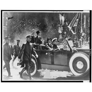  Charles A Lindbergh,Mayor James J. Walker,Grover Whalen 