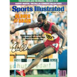 Edwin Moses Autographed Sports Illustrated September 12, 1983