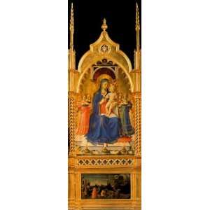 Hand Made Oil Reproduction   Fra Angelico   24 x 68 inches   Tríptico 