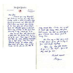 George Steinbrenner Autographed / Signed Hand Written Letter  