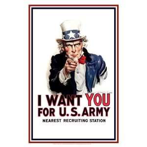  James Montgomery Flagg   Uncle Sam   I Want You Canvas 