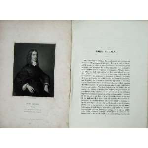    Memoirs Portrait 1836 Mr John Selden Englishman