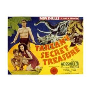 Tarzans Secret Treasure, Johnny Sheffield, Maureen OSullivan, Johnny 
