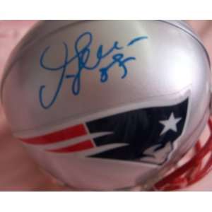 Junior Seau autographed Patriots mini helmet