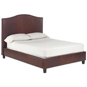   Donovan King Fabric Or Designer Style Leather Platform Bed Home