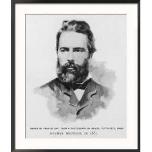  Herman Melville American Writer Collections Framed 