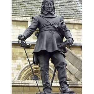 Oliver Cromwell Statue Next to Westminster Abbey, London, England 