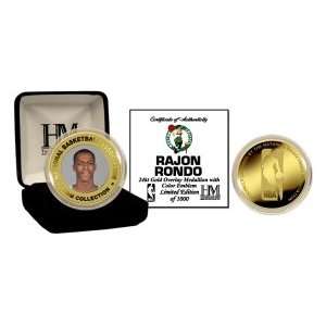 Rajon Rondo 24KT Gold and Color Coin
