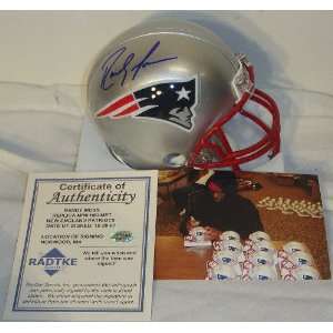 Randy Moss New England Patriots Autographed Mini Helmet