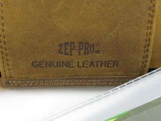 ZEP PRO Fence Row Leather Camo bass fish tri fold Wallet billfold 