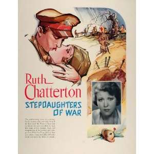   Ad Stepdaughters of War Film WWI Ruth Chatterton   Original Print Ad