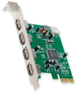 PCI Express USB 2.0 4 Port Controller Card