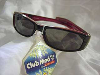 Foster Grant Club Med Sunglasses Ladies Black/Red New  