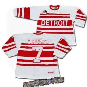 NHL Gear   Ted Lindsay #7 Detroit Red Wings Throwback White Jersey 