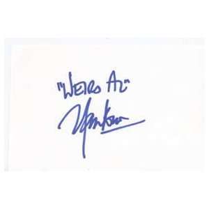  WEIRD AL YANKOVIC Signed Index Card In Person Everything 
