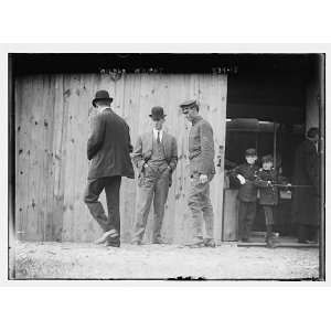 Wilbur Wright with others,probably on Governors,Island NY