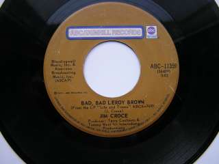 45 rpm bad bad leroy brown 1972 fair excellent condition