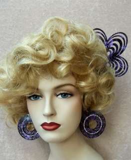 SPANISH MANTILLA STYLE VINTAGE HAIR COMB AND EARRING SET IN A PRETTY 